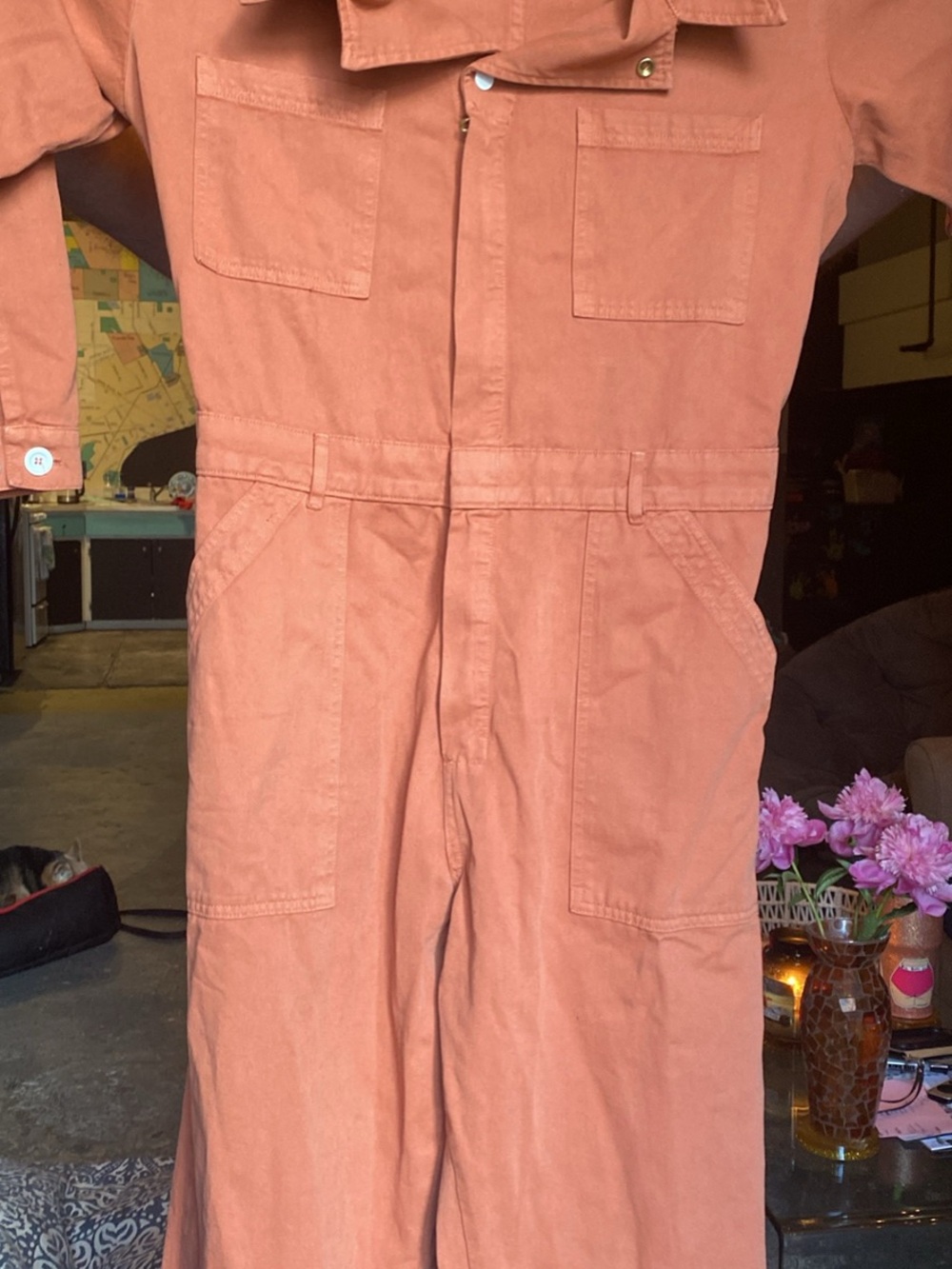 Big Bud Press Rust-Orange Utility Jumpsuit